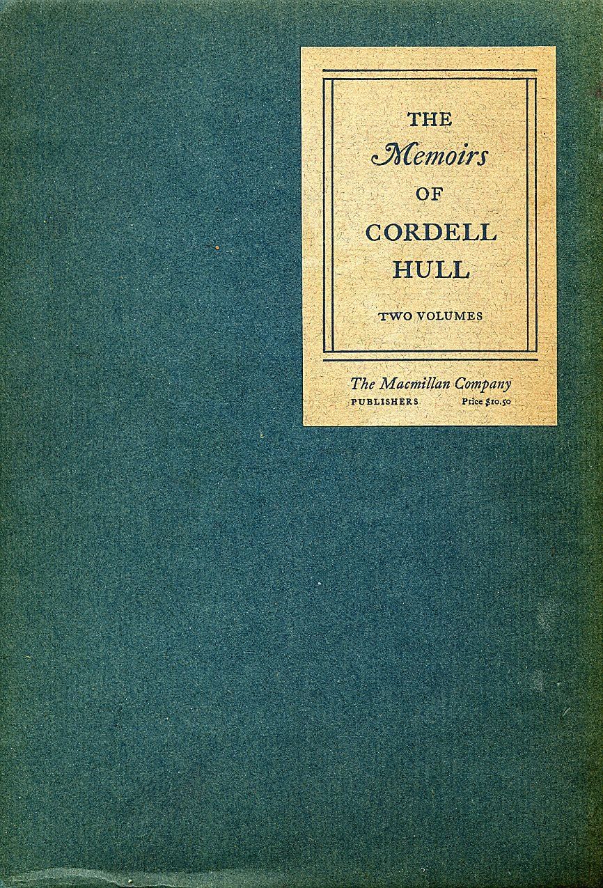 [2G]The Memoirs of Cordell Hull
