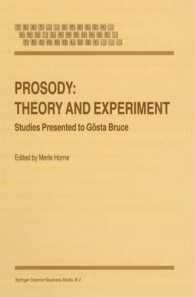 [2B]Prosody: Theory and Experiment: Studies Presented to Goesta Bruce (Text Speech and Language Technology 14)