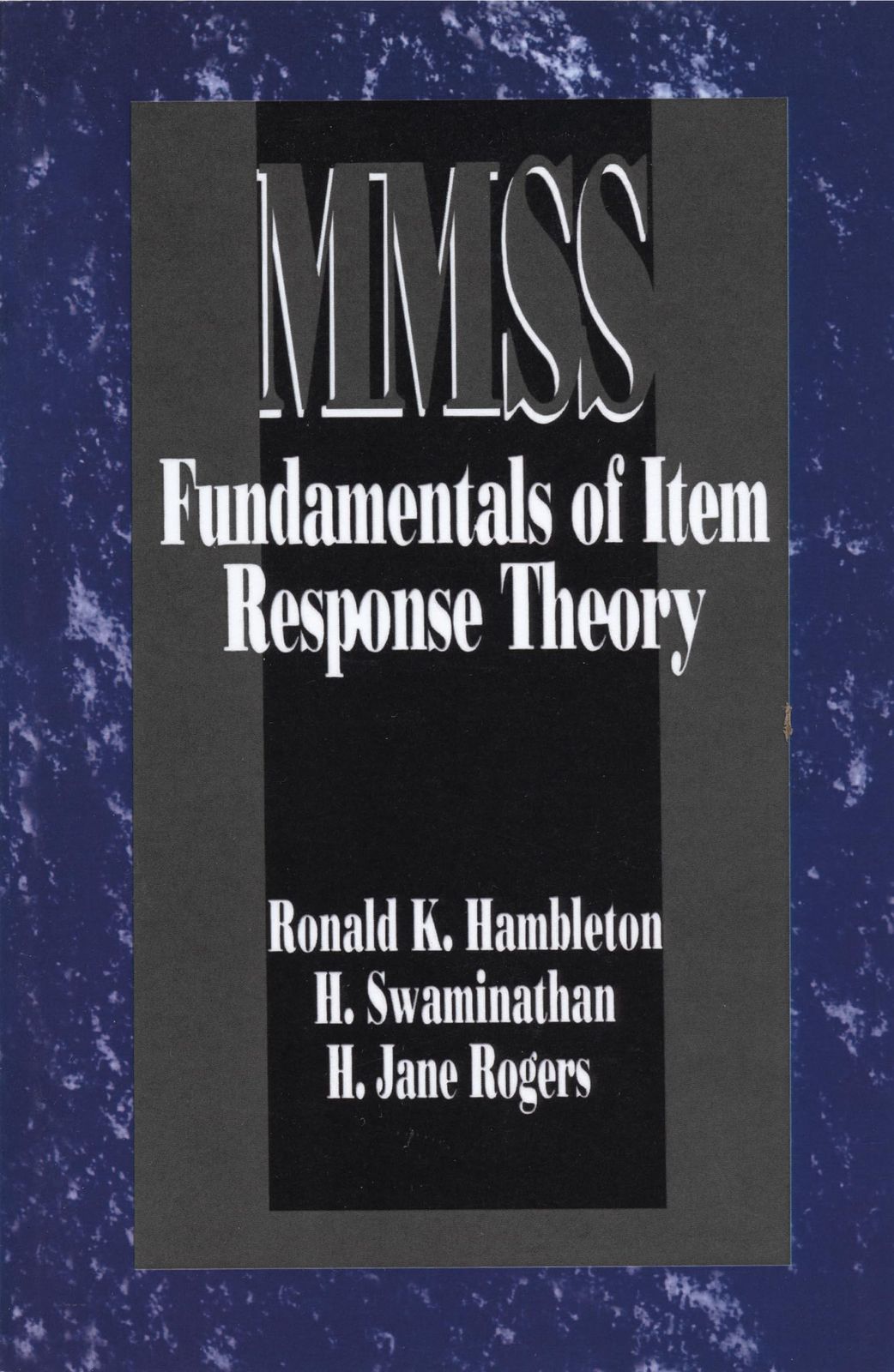 [2B]Fundamentals of Item Response Theory (Measurement Methods for the Social Science)