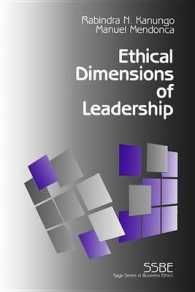 [2G]Ethical Dimensions of Leadership (SAGE Series on Business Ethics)