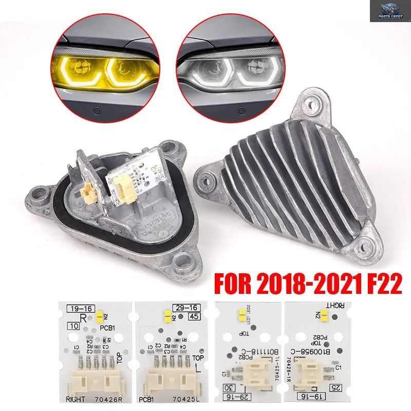 63117494852 LEDエンジェルアイライトモジュールランプ BMW 2シリーズ M2 F87 M2C F22 F23 2018 - 21 DRLボードヘッドライト 12V