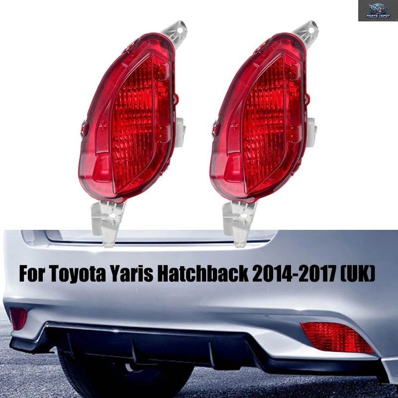 レッドテールフォグランプ トヨタ ヤリス ハッチバック 英国仕様 2014 - 16 リアバンパー ブレーキランプハウジング 815810D230 バルブなし
