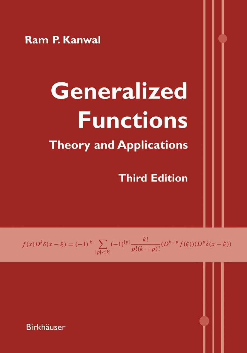 [2B]Generalized Functions: Theory And Applications