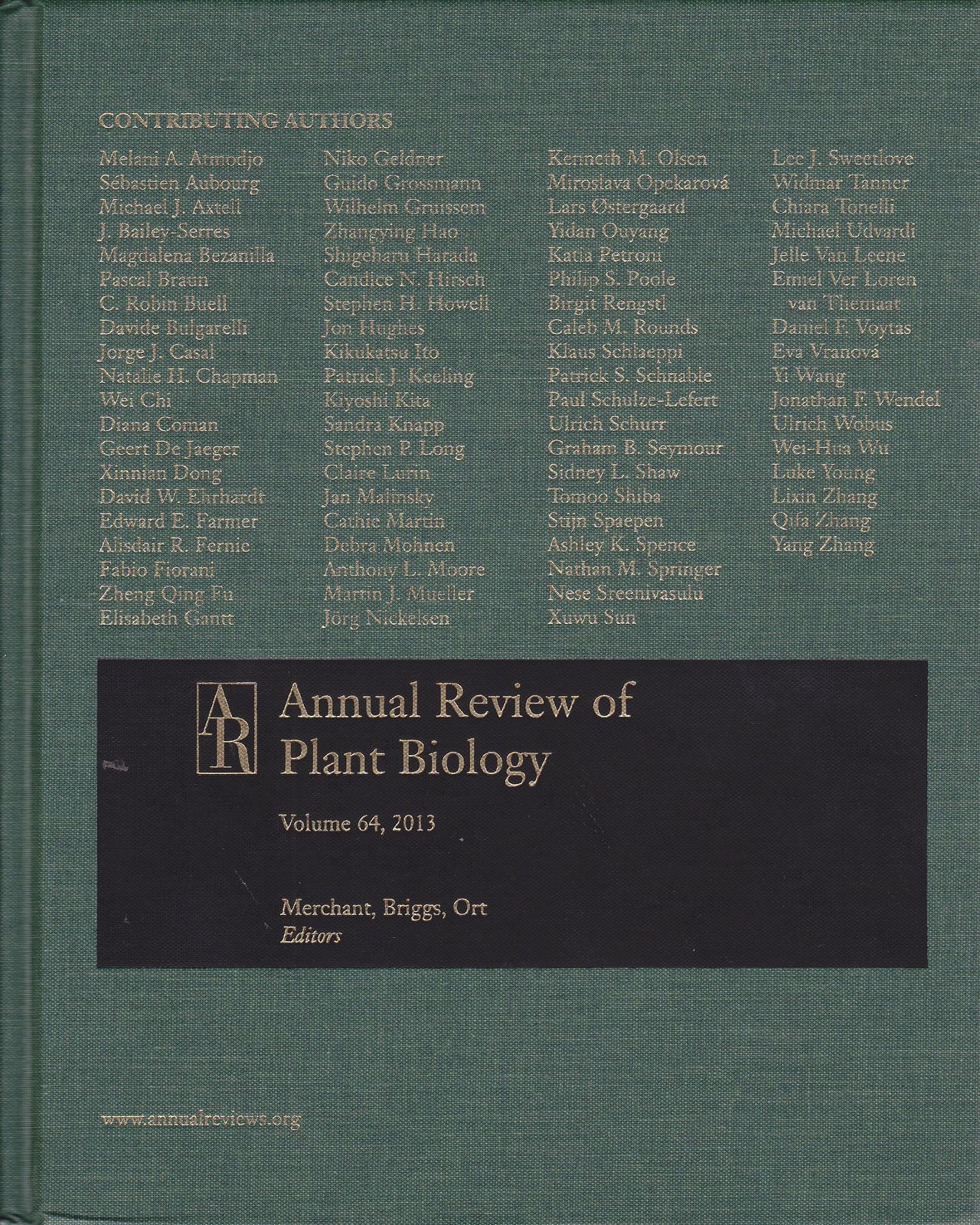 [2A]Annual Review of Plant Biology 2013