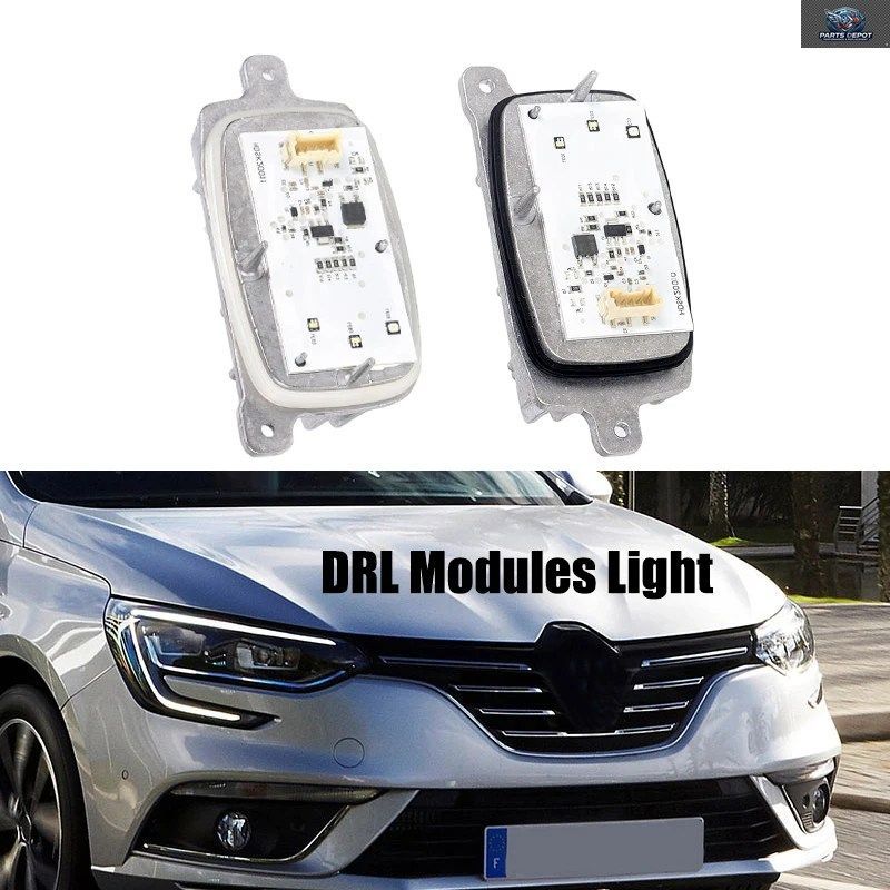 285753299R 59447R LEDエンジェルアイヘッドデイタイムランニングライトルノーメガーヌIV 2015-2022 DRLモジュールヘッドライトコントロー