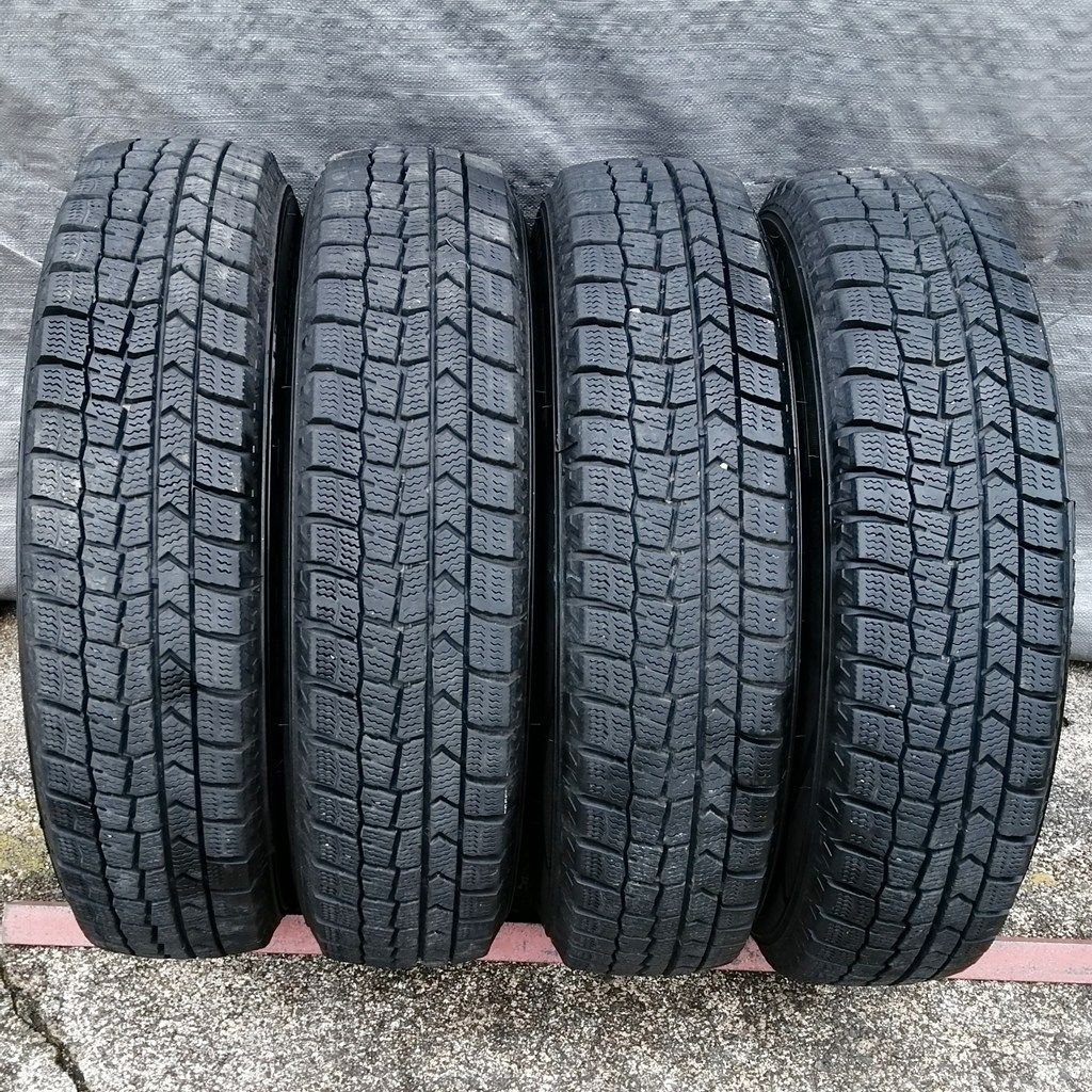 鉄ホイール スタッドレスタイヤ付 4本セット ワゴンRより 13インチ 145