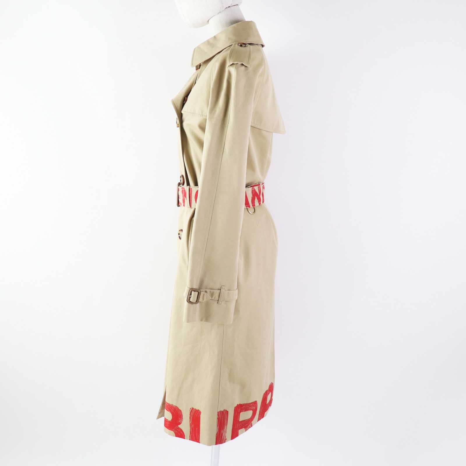 【ドンドン見直し】美品◎BURBERRY バーバリー 8037621 グラフィティ トレンチコート ベージュ 36 ガーメント付き 正規品 レディース 【ドンドン見直し】美品◎BURBERRY バーバリー 8037621 グラフィティ トレンチコート ベージュ 36 ガーメント付き 正規品 レディース