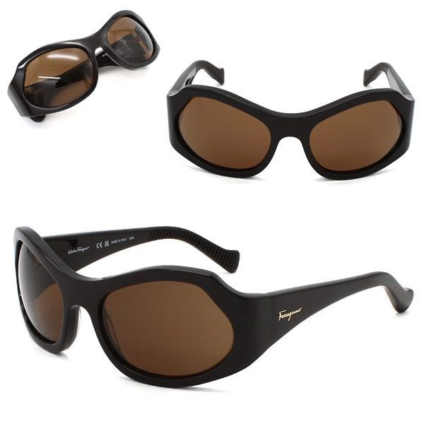 フェラガモ サングラス Ferragamo SF1078S-210 サングラス UVカット グローバルフィット ブラウン レディース