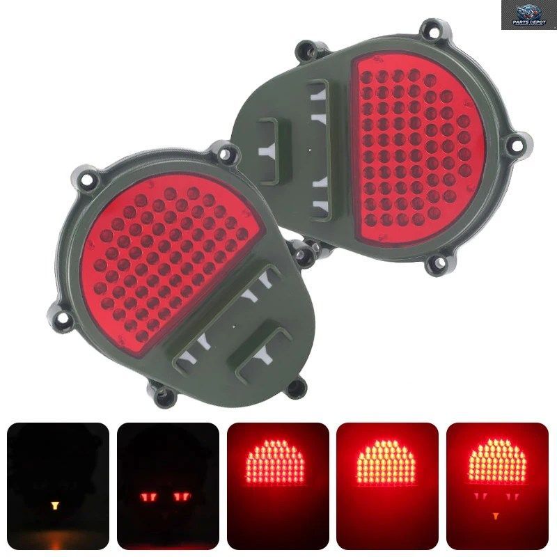 12V リアストップターンシグナルライト LEDブレーキテールライト HUMVEE M939 M809 M998 M35A2 M35A3 M151A2 M1102 M1101 テールランプ RE