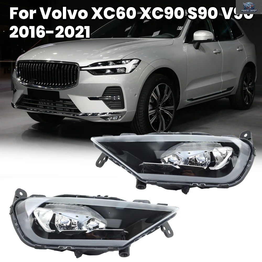 LEDフォグライト VOLVO XC60 XC90 S90 V90 2016-2019 - 21 フロントバンパーフォグライトヘッドライトアセンブリカー