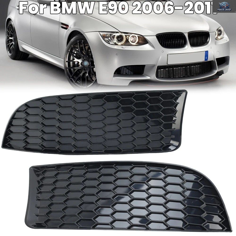 フォグランプグリル M3スタイル BMW 3シリーズ E90 E91 E92 E93 2006-2011 車用フロントバンパー下部グリルカバー