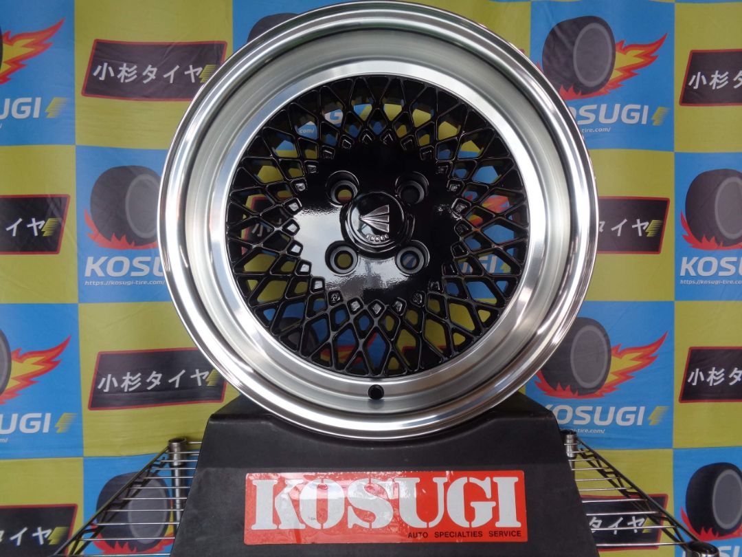 展示未使用　エンケイ92　ENKEI　92　8J　4H100　+25　15インチ　チューナーサイズ　NA　NB　atsugiM182