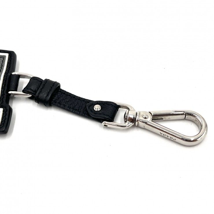 PRADA（プラダ）ロゴ バッグチャーム キーホルダー サフィアーノレザー