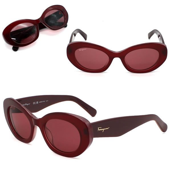 フェラガモ サングラス Ferragamo SF1080S-614 サングラス バーガンディー レッド レディース