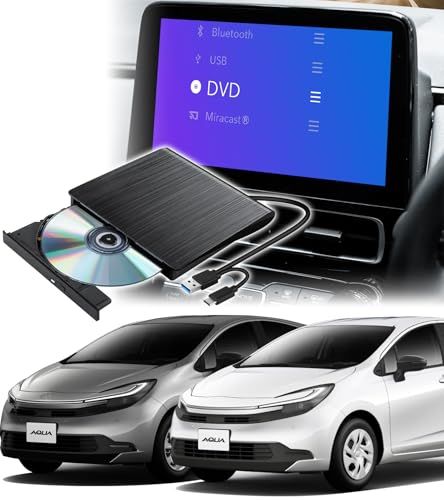R◆【アクア適用】 OMEGATECH【国内正規品】 車載DVDプレーヤー 車用CDプレーヤー 純正ディスプレイオーディオ カーオーディオプレーヤー プラグアンドプレイ R7.9~ AQUA 期間限定ケース/延長コード付き 2026モデル c320549b