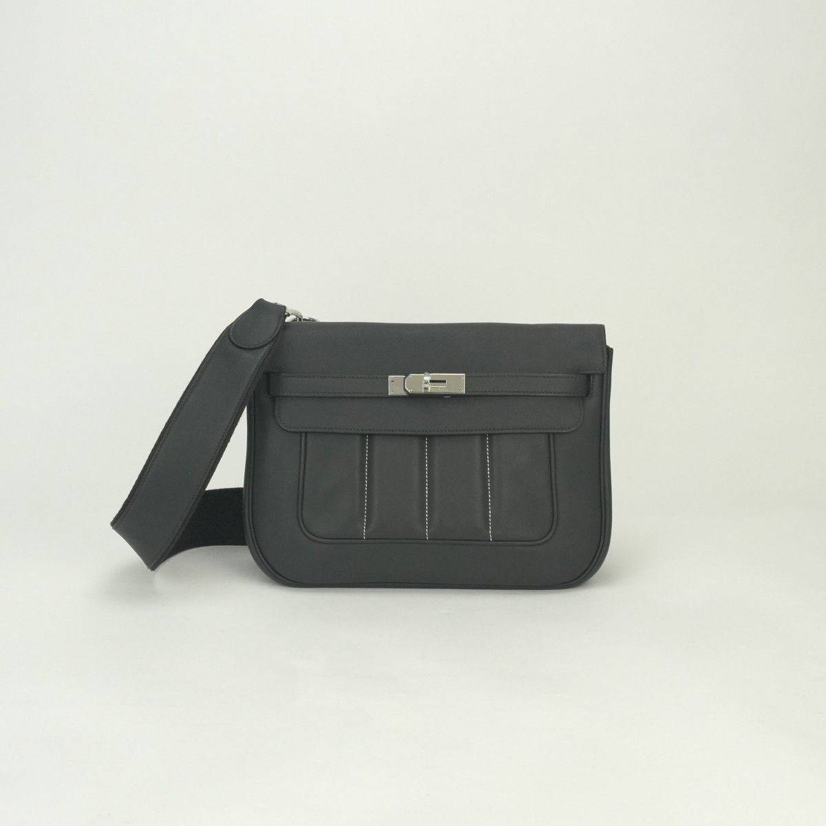 エルメス HERMES ベルリンヌ バッグ ショルダーバッグ エバーカラー グラファイト Graphite グレー Gray シルバー金具 エヴァーカラー