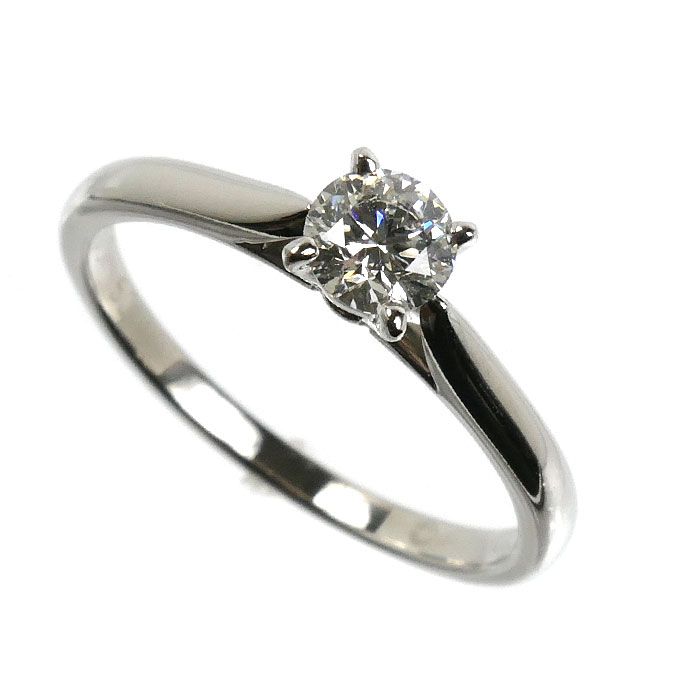CARTIER カルティエ Pt950プラチナ ソリテール1895 ウェディング リング・指輪 N4807950 ダイヤモンド0.31ct 10号 50 2.6g レディース 中古 美品
