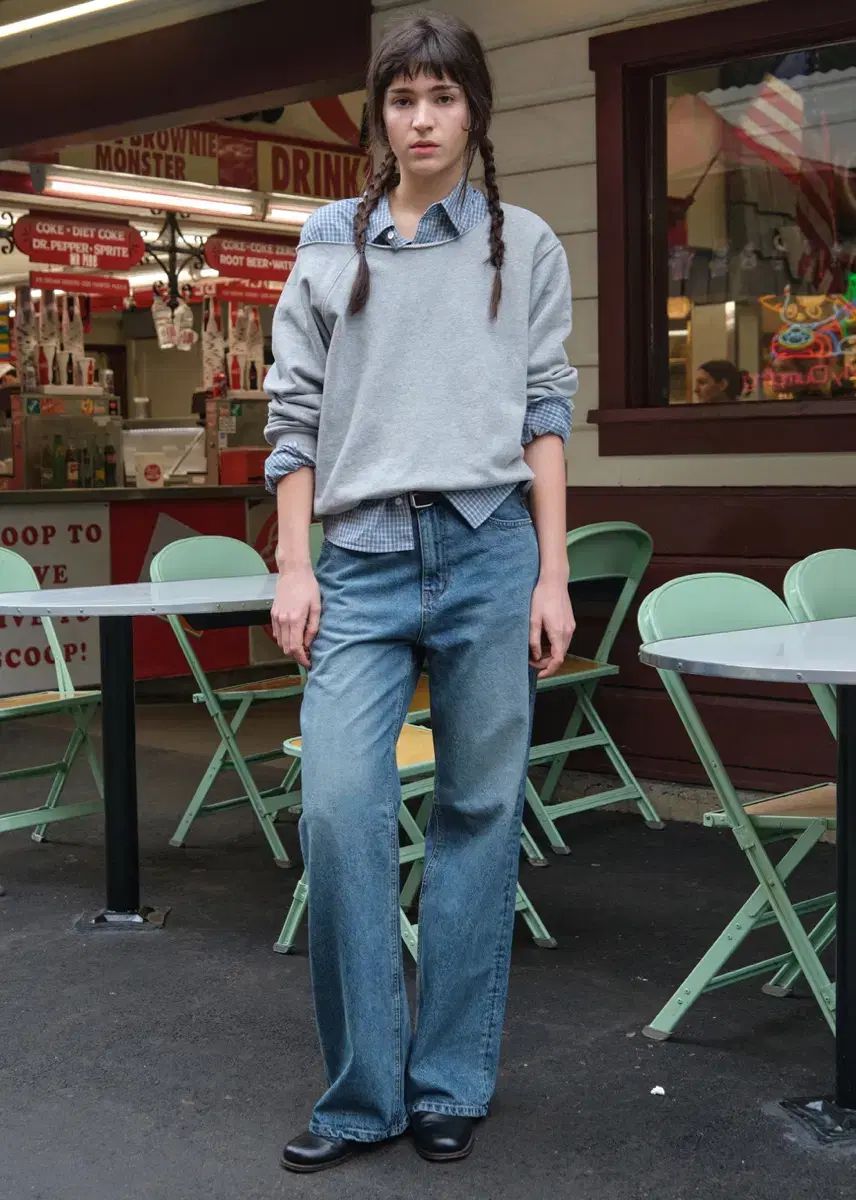 LOW CLASSIC ロウ クラシック デニム ズボン RELAXED FIT JEANS sサイズ