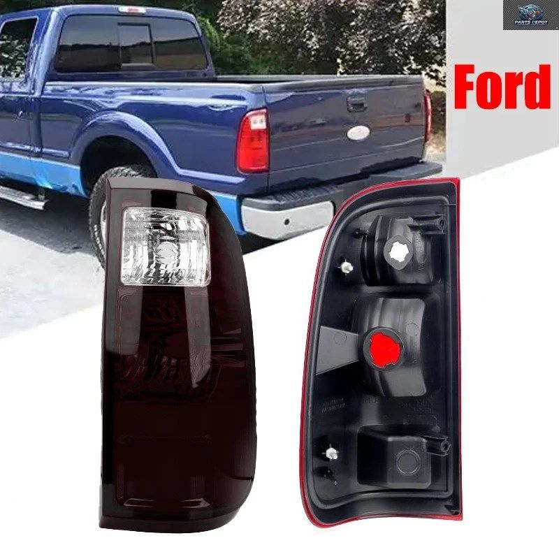 レッドスモークテールライト ピックアップカー リバースブレーキテールライト フォード F-250 F-350 F-450 F-550 スーパーデューティー XL