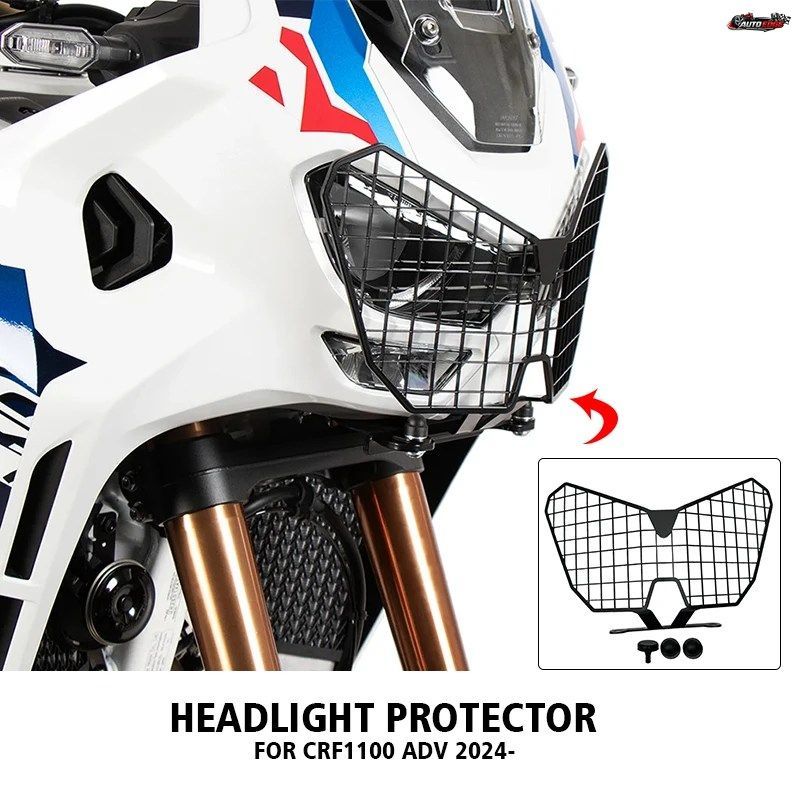 CRF1100 ADV CRF1100L AFRICA TWIN ADVENTURE SPORTS 用ヘッドライトグリルガードプロテクターヘッドランプフロントライトプロテクションカ