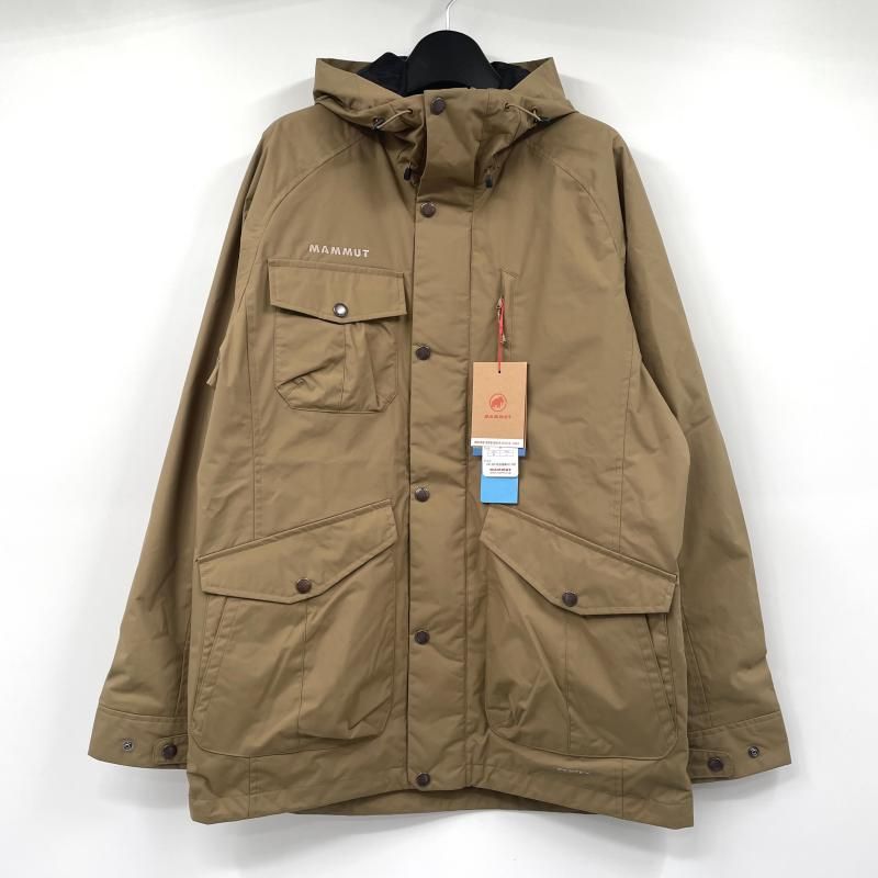 【中古】MAMMUT マウンテン ソフトシェル ジャケット サイズL カーキ 1011-01950 マムート[17]