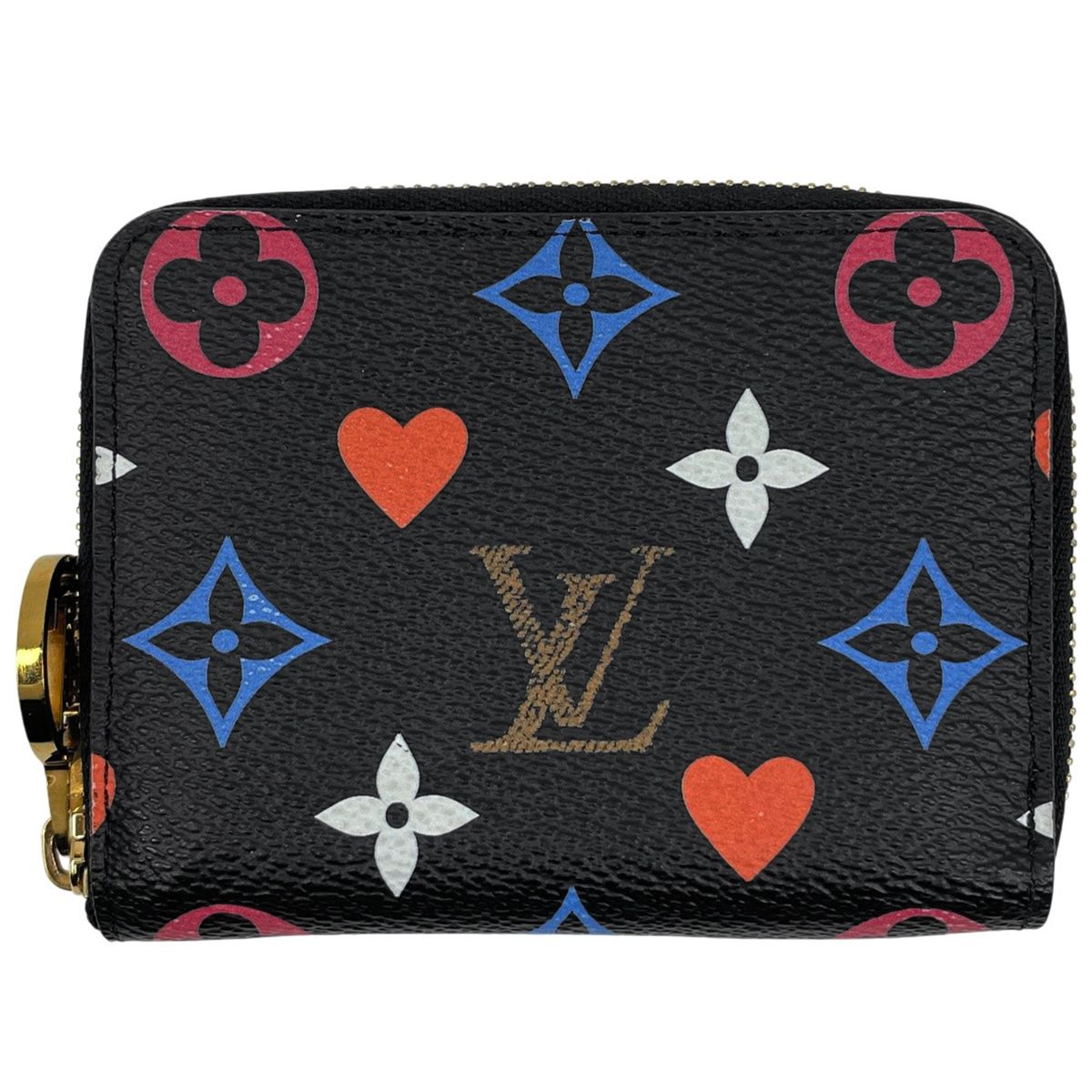 【在庫一掃】 ルイ・ヴィトン Louis Vuitton ジッピー コインパース 小銭入れ カードケース ラウンドジップ ラウンドファスナー ゲームオン コインケース モノグラム ノワール(ブラック) マルチカラー M80305 レディース 【中古】