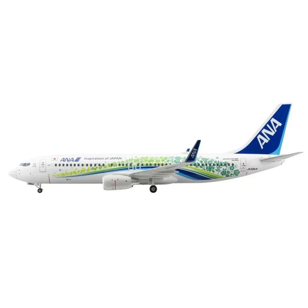 【中古】ミニカー 1/100 BOEING 737-800 JA58AN ANAふるさとJET スナップフィット(WiFiレドーム・ギアつき ) [NH11018]