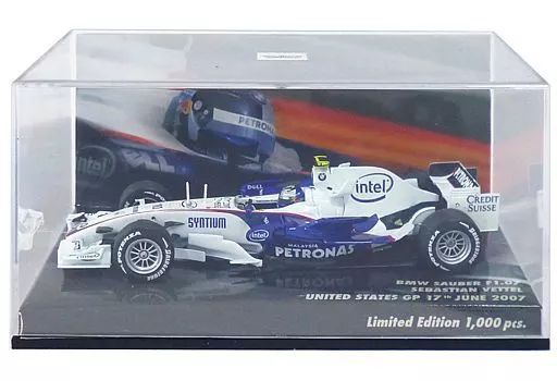 【中古】ミニカー 1/43 BMW SAUBER F1 07 UNITED STATES GP 17th JUNE 2007 intel #10(ホワイト×ブルー) [413070110]