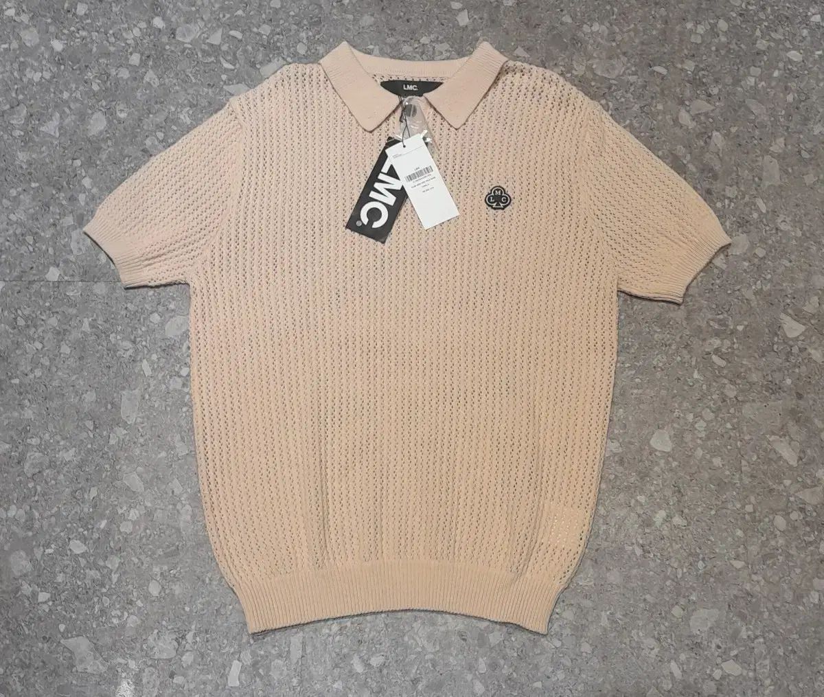(新品) LMC ニットワッペン 半袖シャツ ベージュ (M) 7,230円