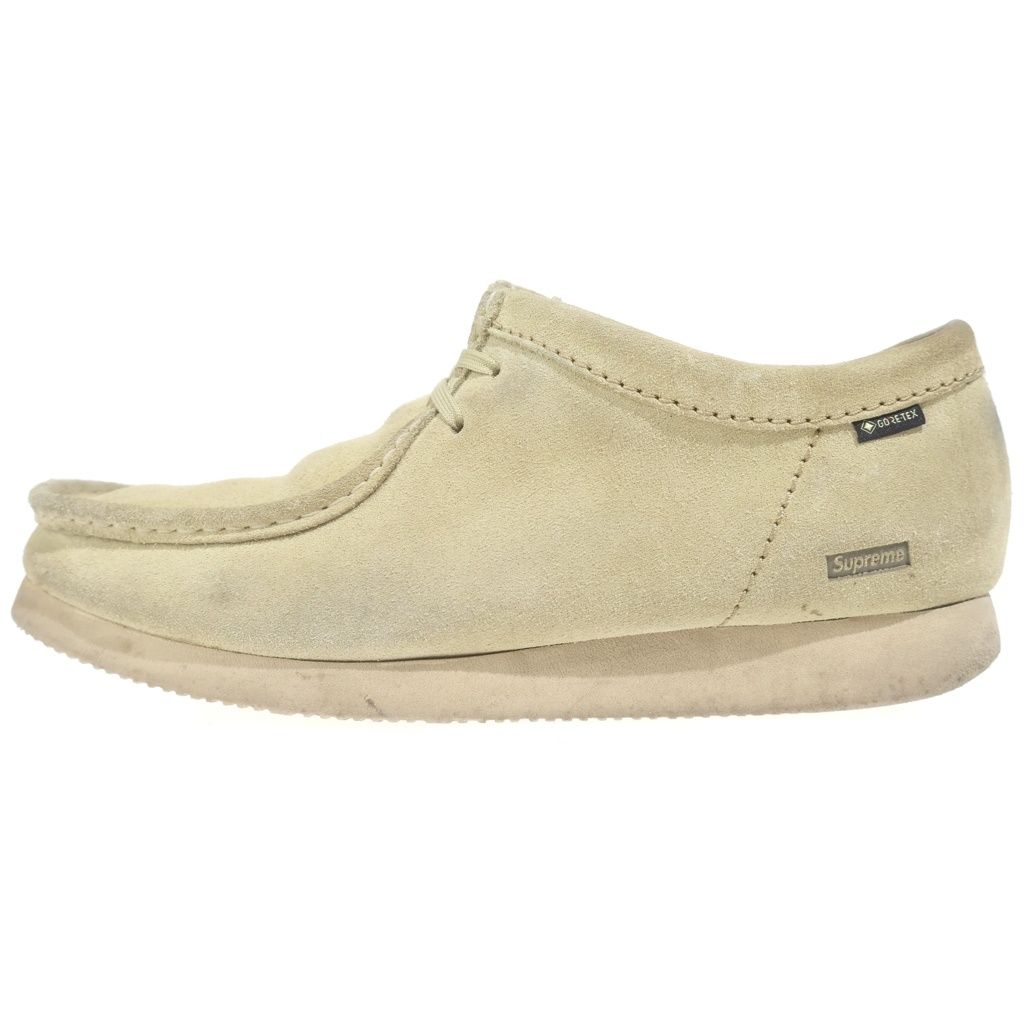 SUPREME (シュプリーム) 19AW ×Clarks Originals GORE-TEX Wallabee vibramソール クラークス ゴアテックス ワラビー スエード ローカットスニーカー ベージュ
