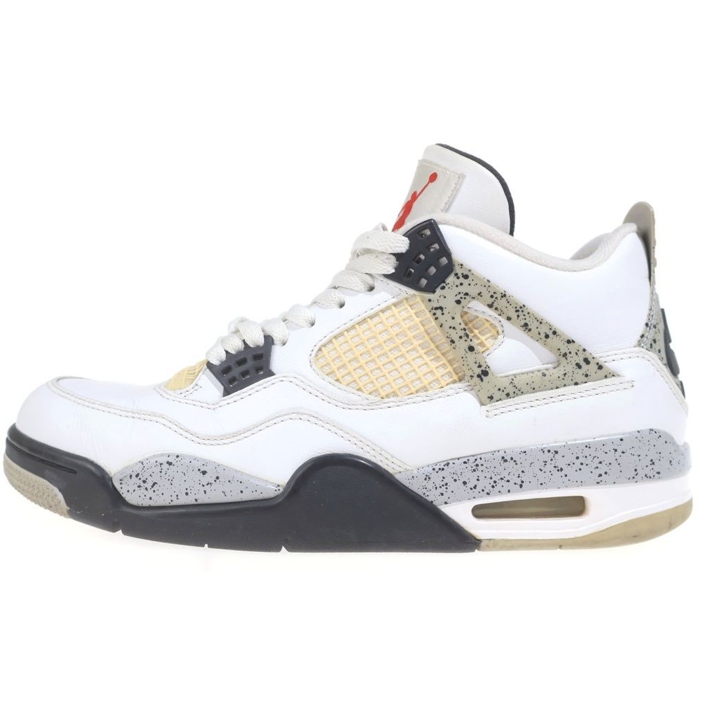 NIKE (ナイキ) 【観賞用 2015年製】 AIR JORDAN 4 RETRO OG WHITE CEMENT 840606-192 エアジョーダン 4 レトロ ホワイトセメント ハイカットスニーカー ホワイト US9.5/27.5cm