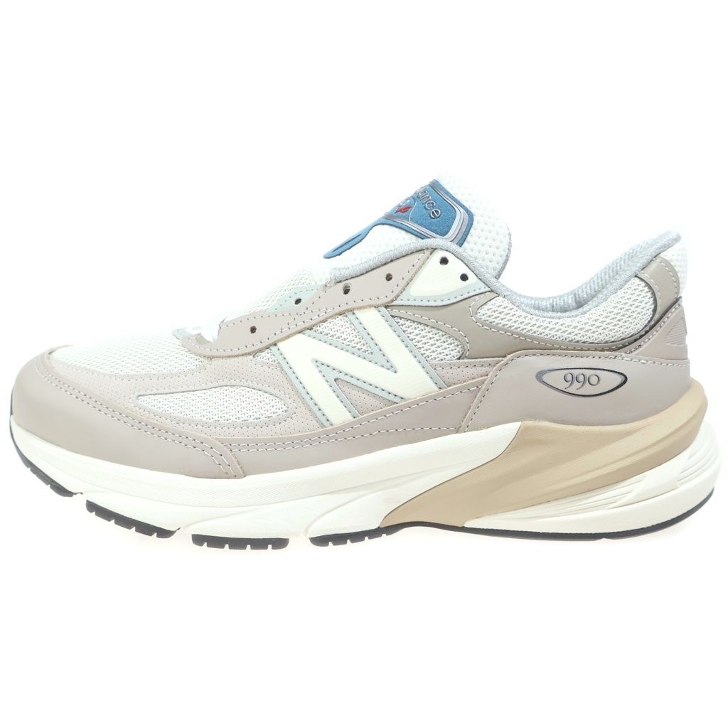 New Balance (ニューバランス) 996V6 レザー メッシュ ローカットスニーカー ベージュ US9.5/27.5cm U990MM6