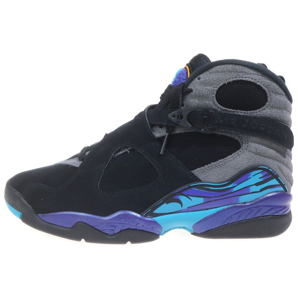 NIKE (ナイキ) AIR JORDAN 8 RETRO AQUA エアジョーダン 8 アクア ハイカットスニーカー ブラック US8.5/26.5cm 305381-006