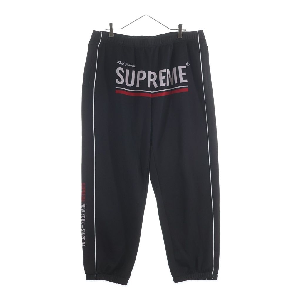 SUPREME (シュプリーム) 22AW World Famous Jacquard Track Pant ジャガード トラック パンツ ブラック