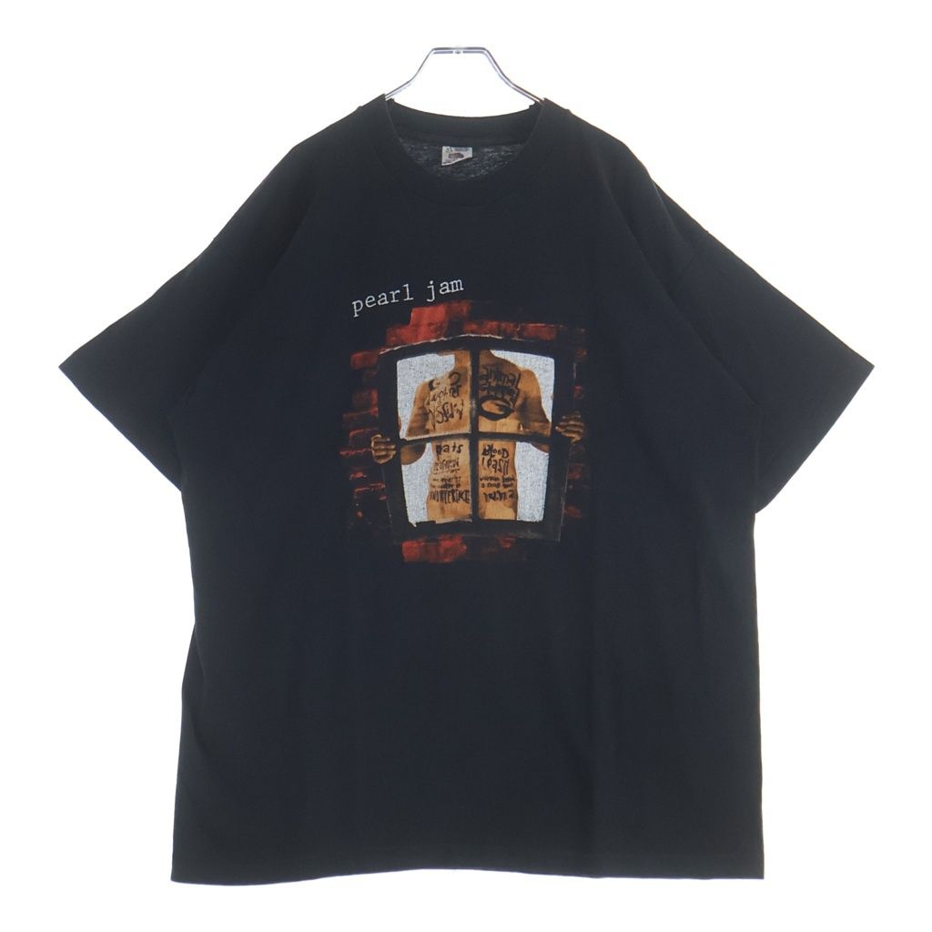 VINTAGE (ヴィンテージ) 90s PEARL JAM WINDOW PAIN プリントTシャツ 半袖カットソー ブラック