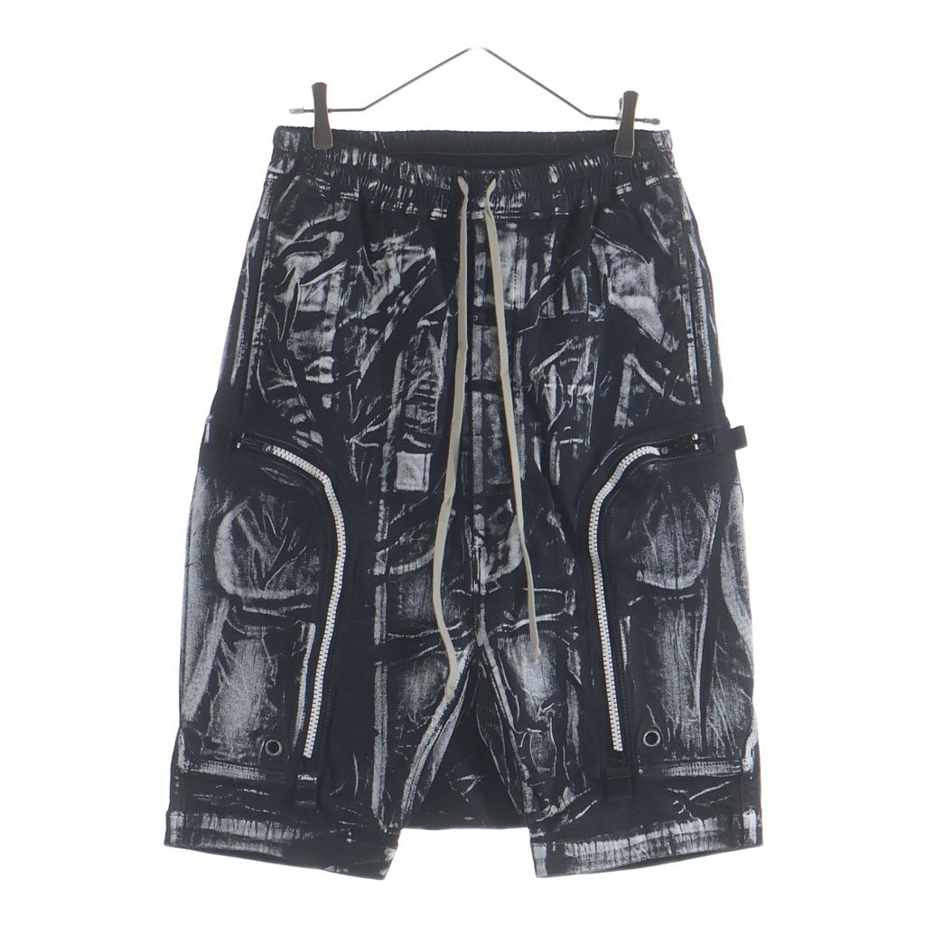 DRKSHDW (ダークシャドウ) 21AW PAINTED BAUHAUS PODS SHORTS DU02A3384-SWF ペインテッド バウハウス ポッヅショーツ ハーフパンツ ブラック/ホワイト
