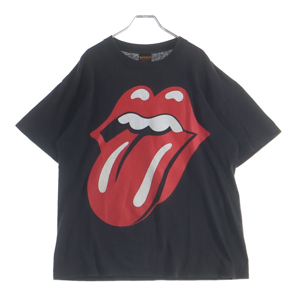 VINTAGE (ヴィンテージ) 90s The Rolling Stones ローリング ストーンズ BROCKUM ブロッカムボディ クルーネック半袖Tシャツ ブラック