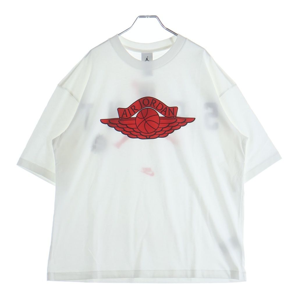 NIKE (ナイキ) 26SS ×SAINT MICHAEL M J SM SS TEE セントマイケル 両面ロゴTシャツ 半袖クルーネックカットソー ホワイト SM-MK8-0000-J07 FV4716-100