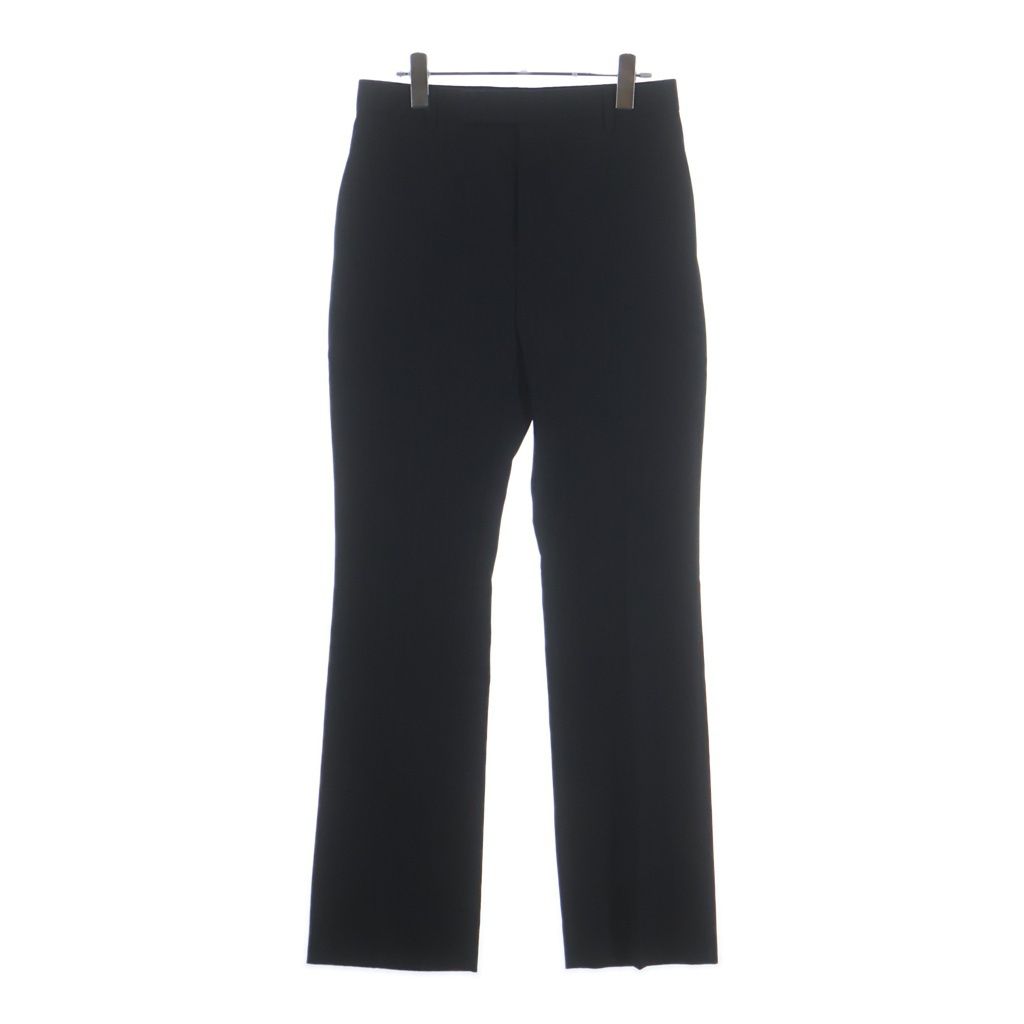 CELINE (セリーヌ) FLARED CROPPED PANT クロップド ストライプ柄 フレアスラックスパンツ ブラック 2P401138Q
