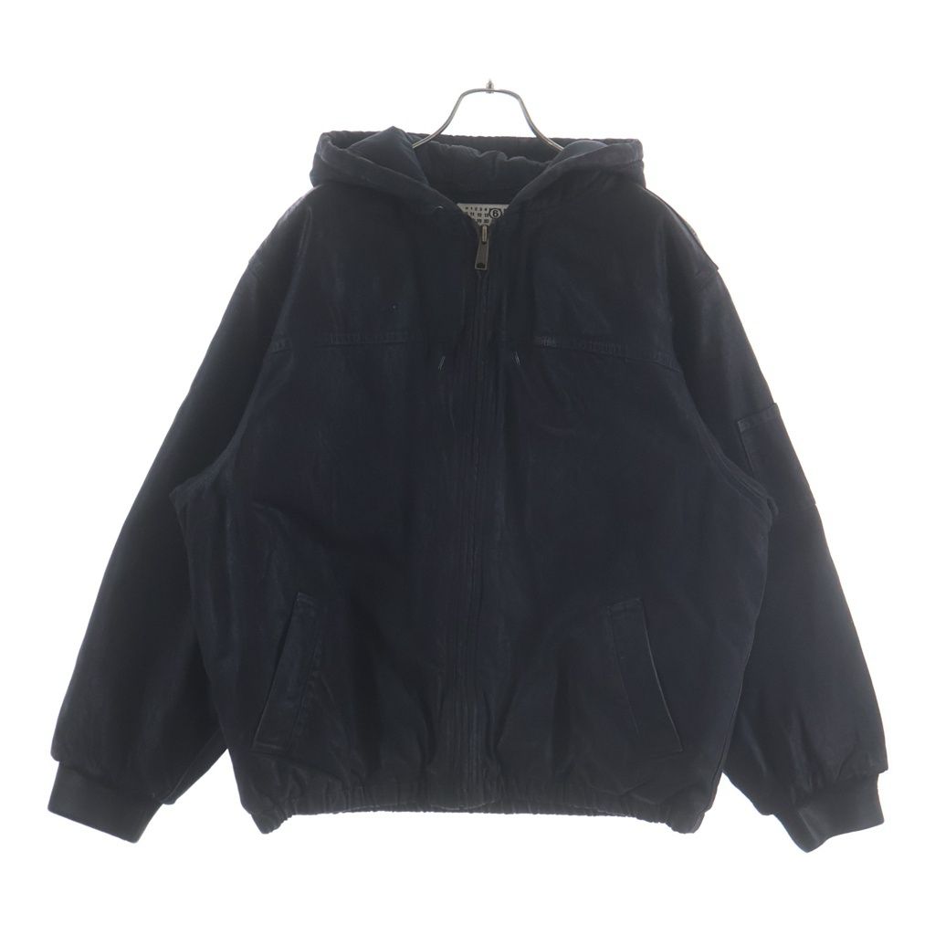 SUPREME (シュプリーム) 24SS×MM6 Maison Margiela Foil Hooded Work Jacket MM6メゾンマルジェラ フォイルフーデッドワークジャケット ブラック