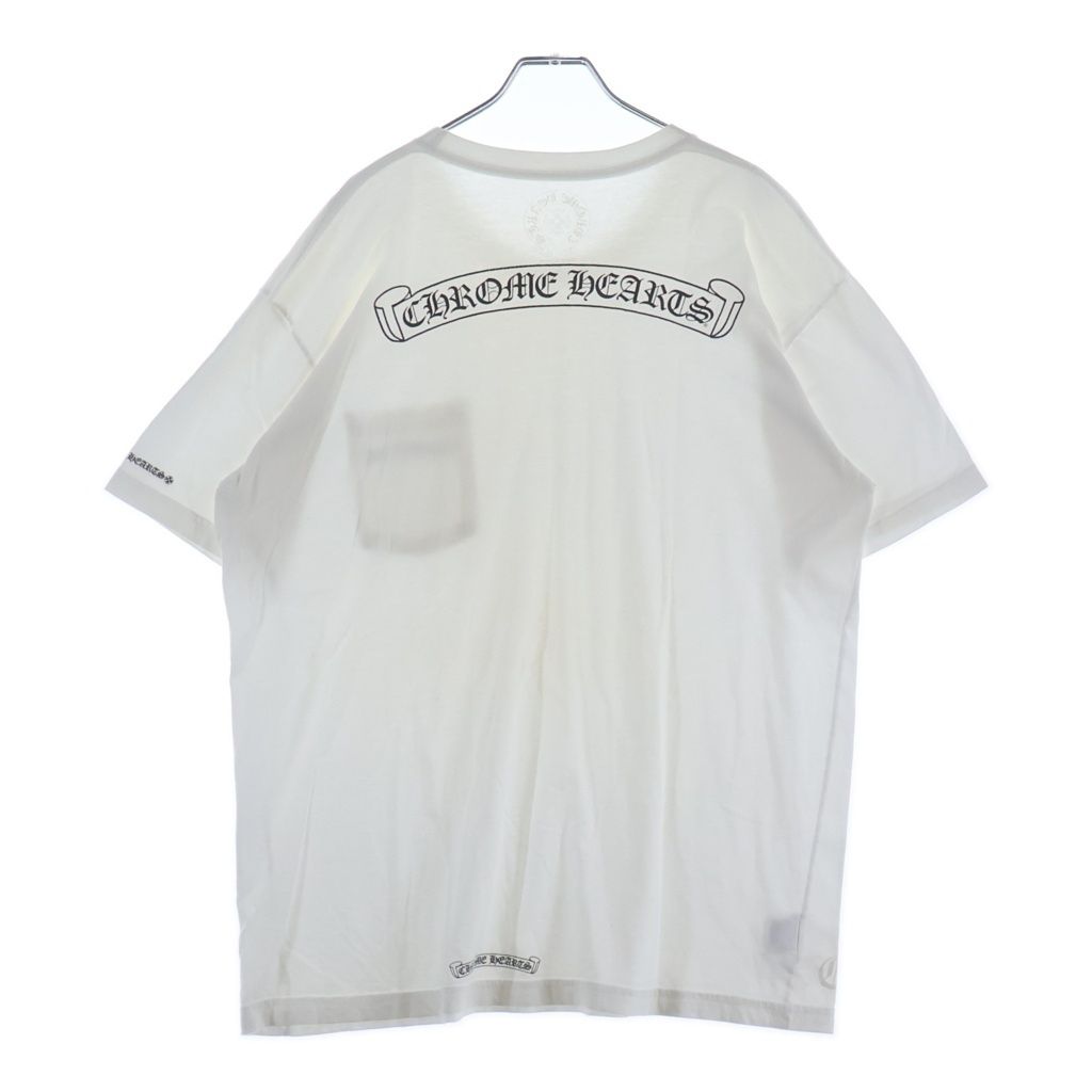CHROME HEARTS (クロムハーツ) CH S/S TEE バックスクロールラベルプリント半袖Tシャツカットソー