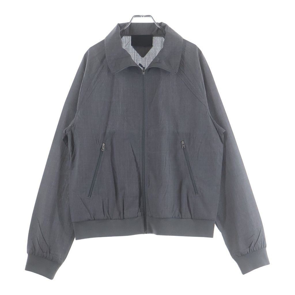 PRADA (プラダ) 25SS ライトウェイトウール ボンバージャケット ジップアップブルゾン グレー SGC874
