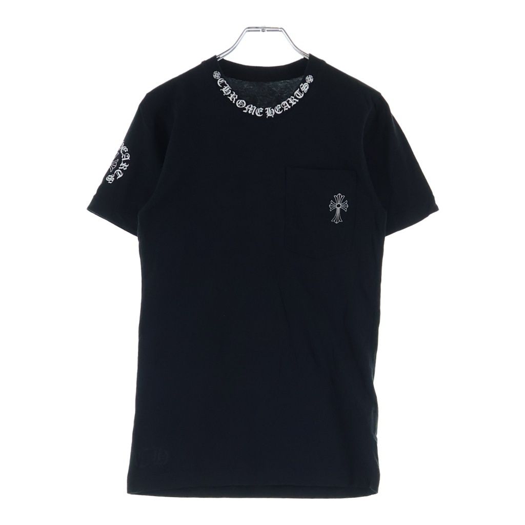 CHROME HEARTS (クロムハーツ) Neck Logo S/S TEE CHクロスプリント
