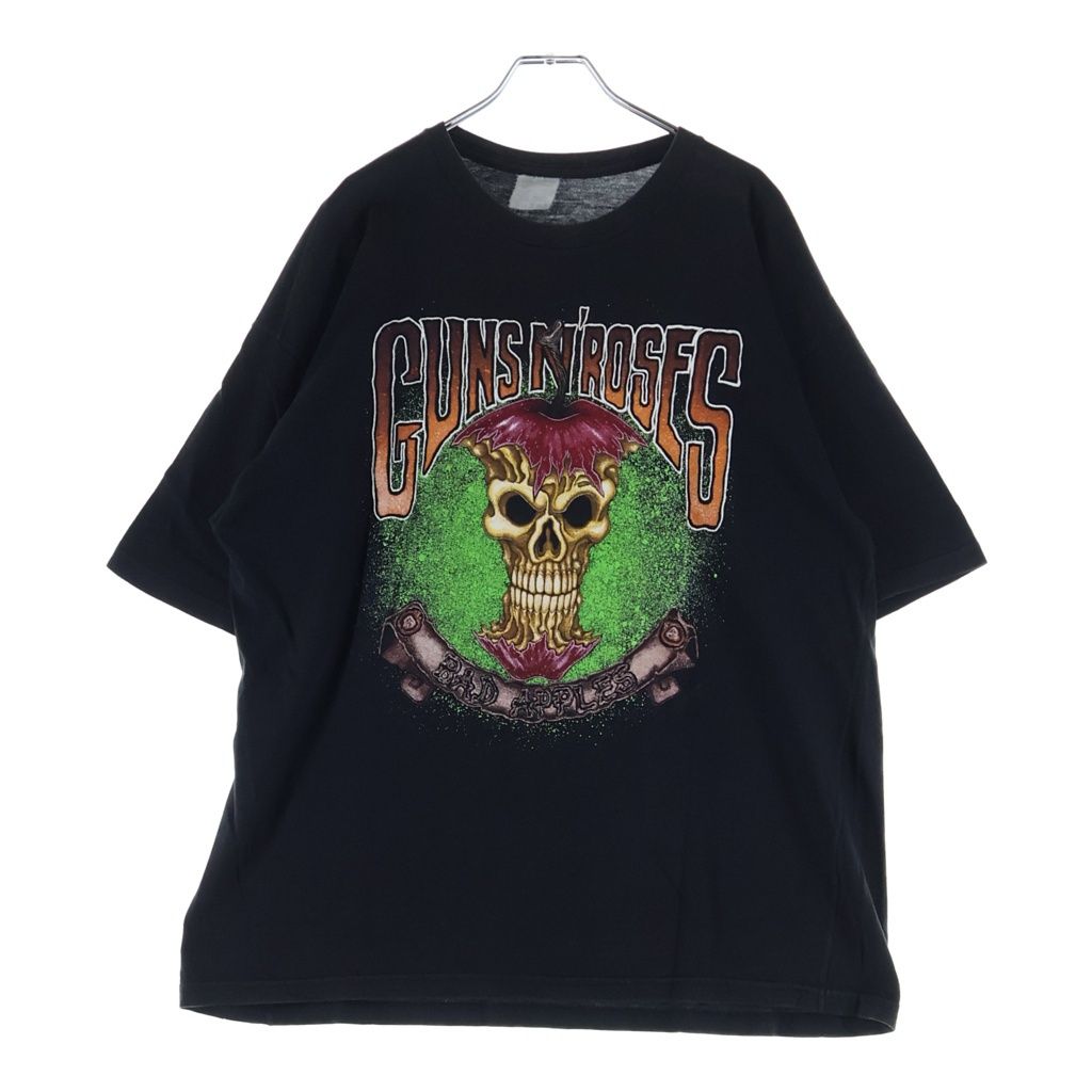 VINTAGE (ヴィンテージ) Guns N' Roses BAD APPELES ガンズアンドローゼス バッドアップル 両面プリント半袖Tシャツ カットソー ブラック