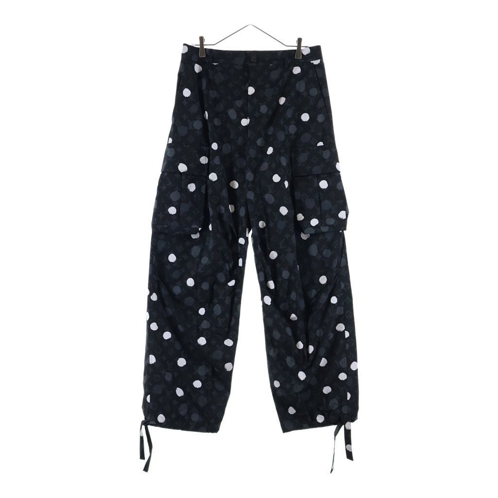 LOUIS VUITTON (ルイヴィトン) 23SS 草間彌生 モノグラム ペインティッド ドット カーゴパンツ ブラック RM231H V21 HOP30W