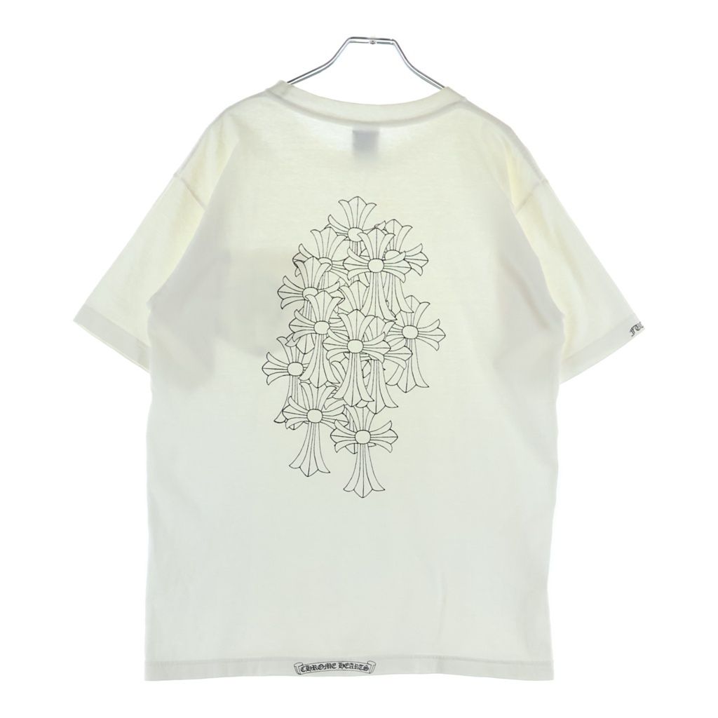 CHROME HEARTS (クロムハーツ) OLD S/S TEE オールド バックセメタリークロスプリント 半袖Tシャツカットソー