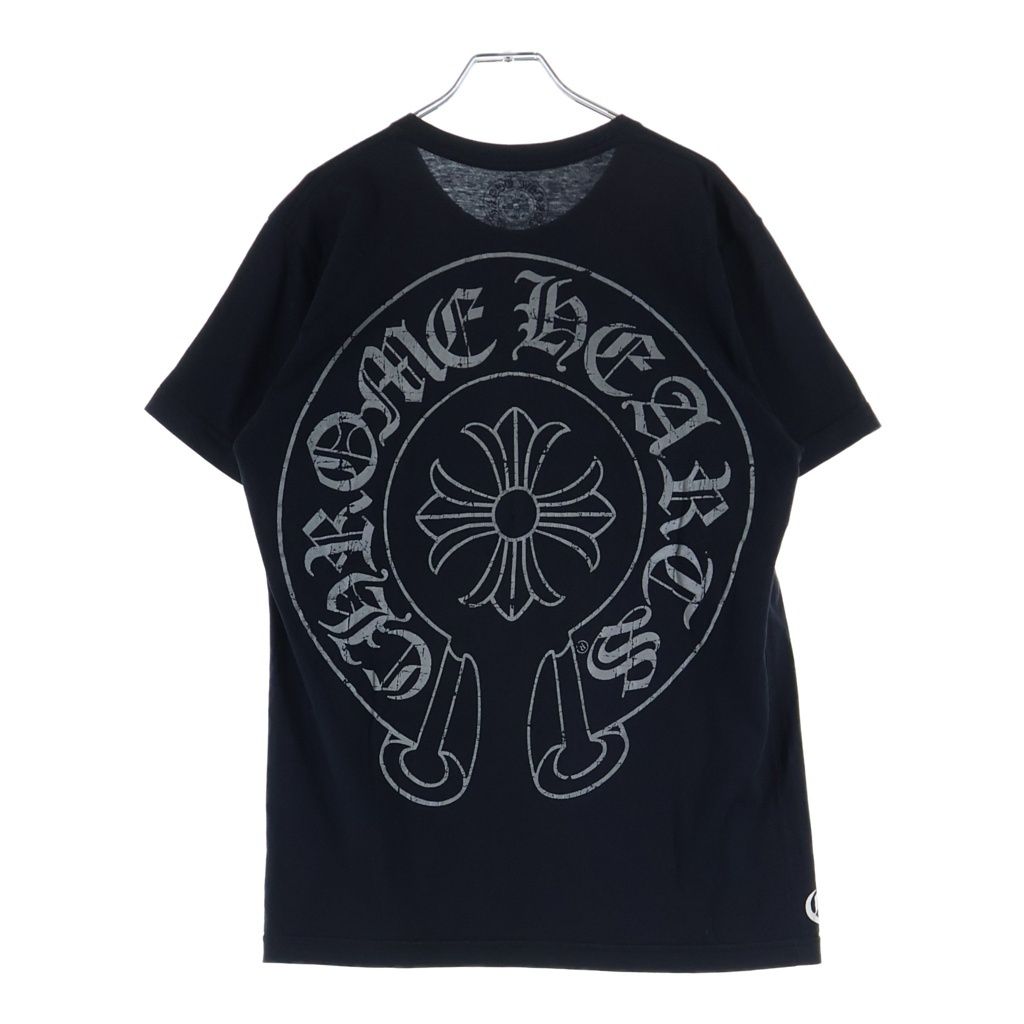 CHROME HEARTS (クロムハーツ) CHプラス 両面プリント半袖 クルーネック ホワイト