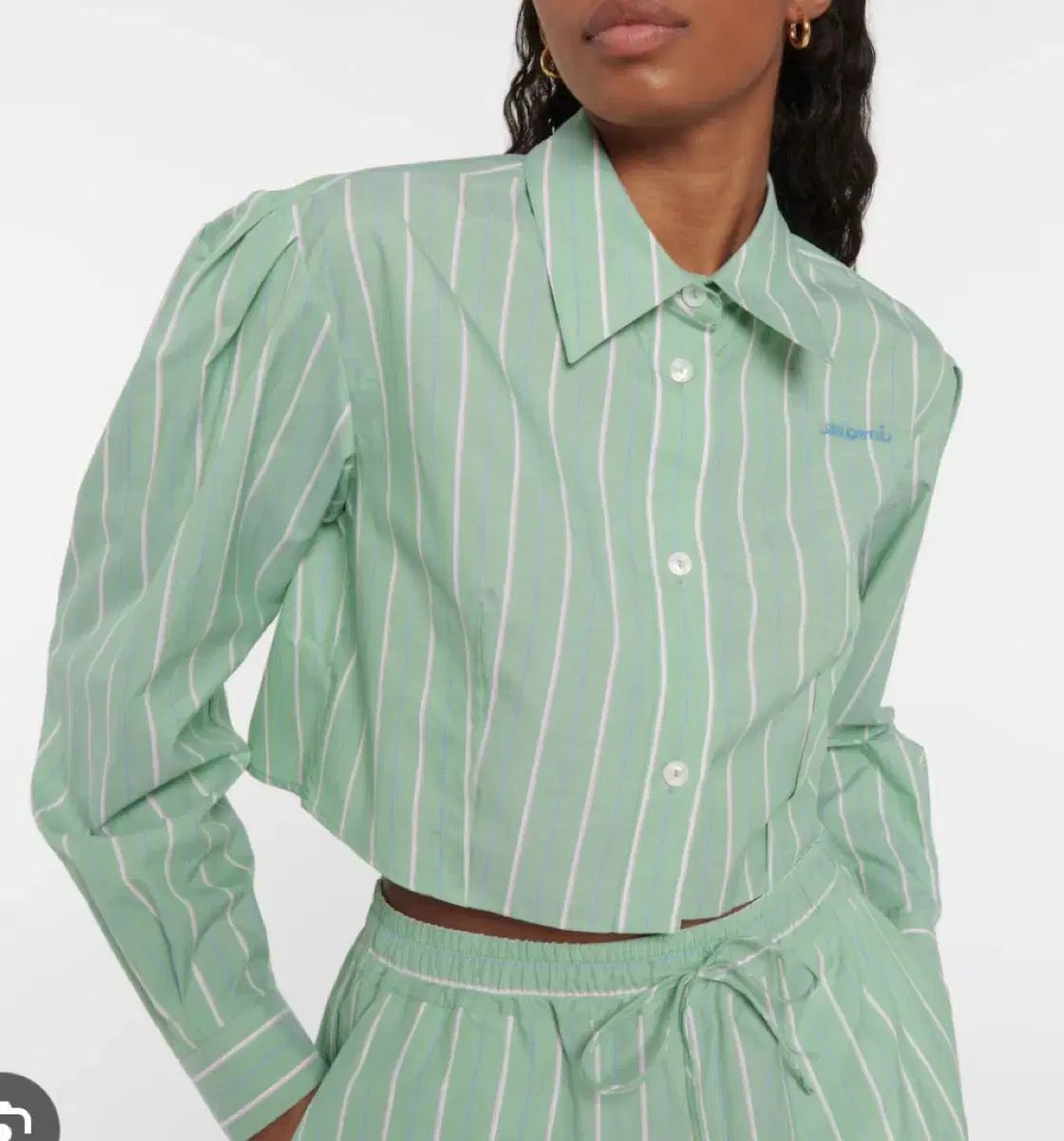 Marni ストライプ クロップド シャツ 42