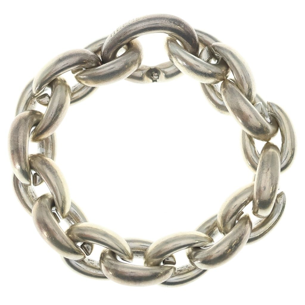 HERMES (エルメス) ACROBAT GM アクロバットGM 17コマ チェーン ブレスレット シルバー