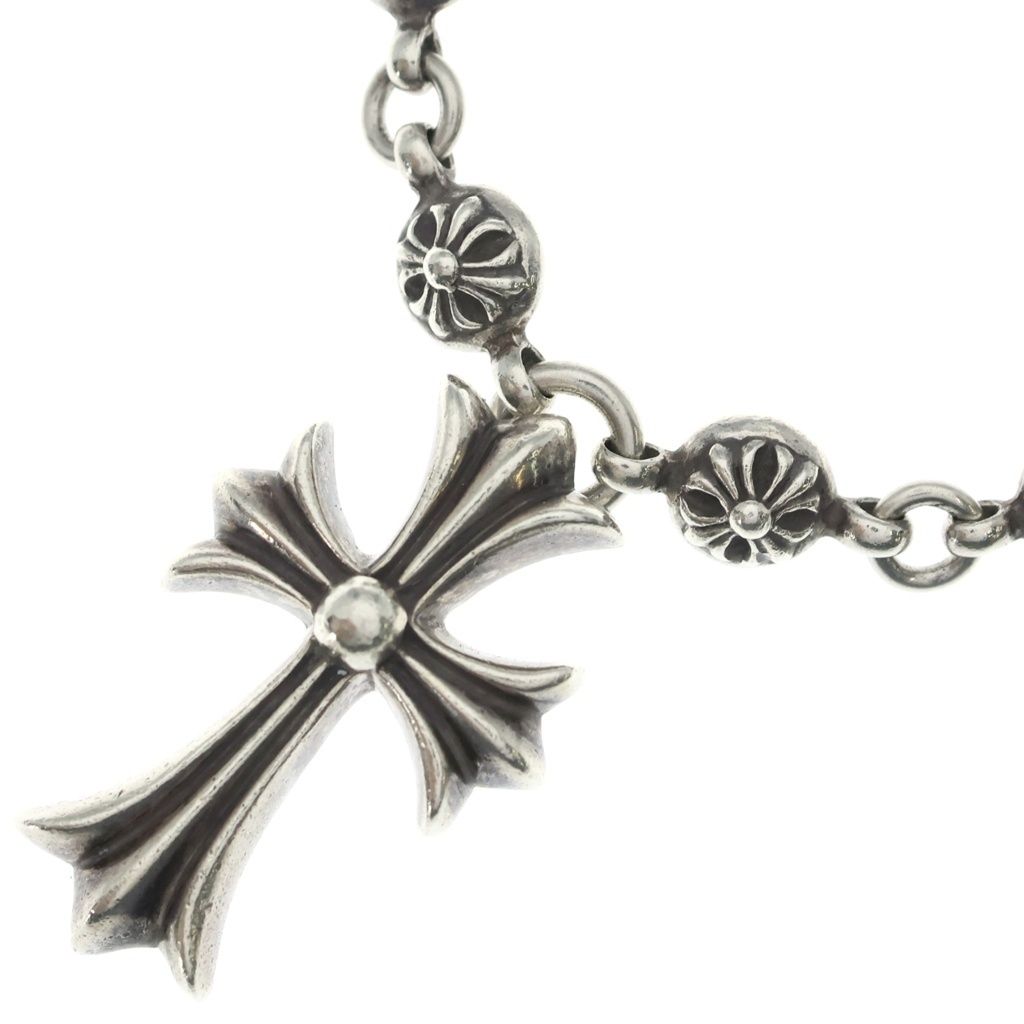 CHROME HEARTS (クロムハーツ) #1 CRSBL CHN SML CH CRS クロスボールチェーン スモールCHクロス ネックレス シルバー BCA193